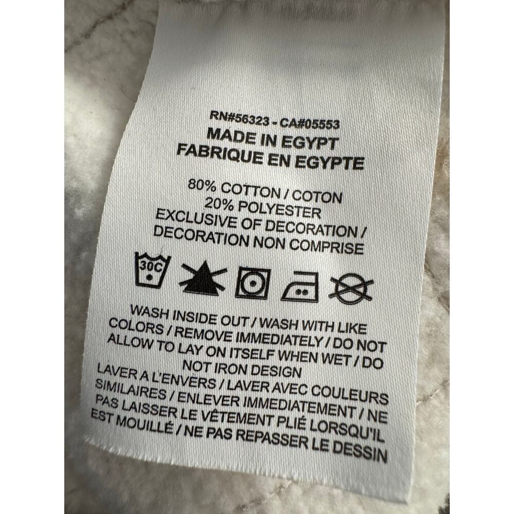 Nike Sportswear Fleece Lined Quilted Diamond Cream Sweat Shorts Women's Large - Picture 7 of 7